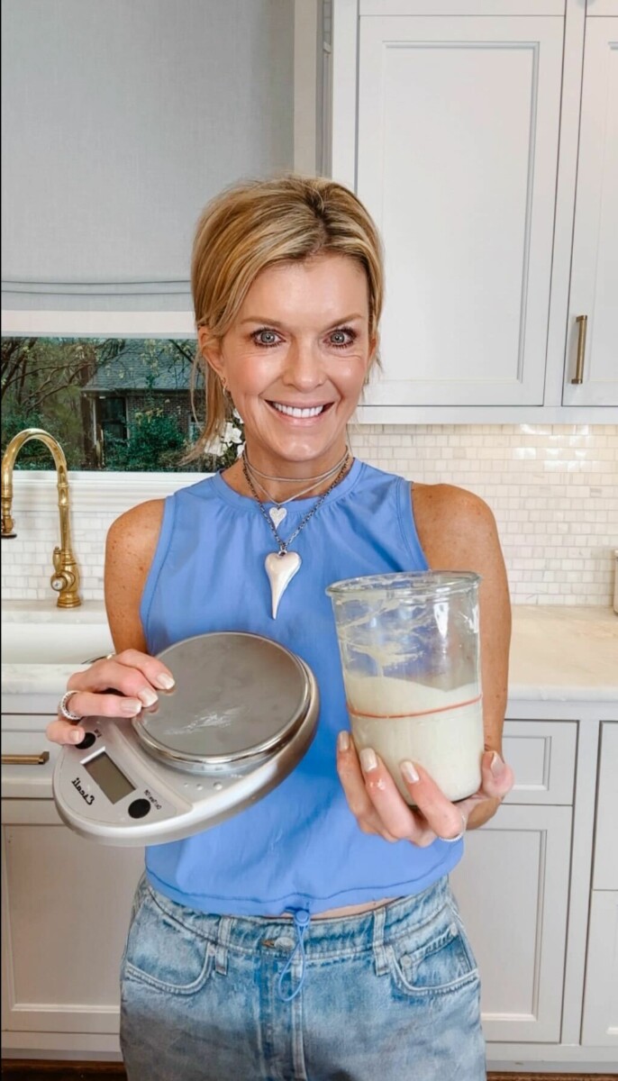Potato Flake Sourdough starter and scale.