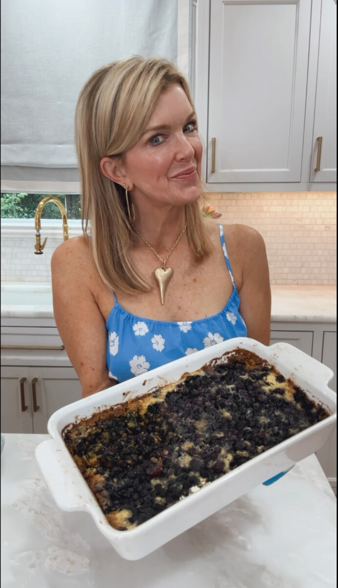 5 Ingredient Lemon Blueberry Dump Cake