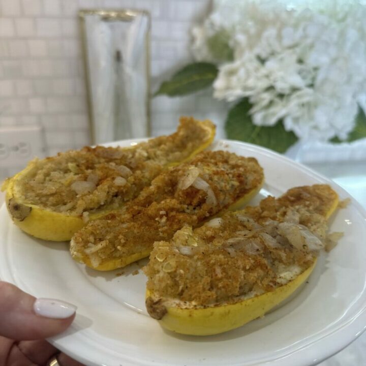 stuffed yellow squash