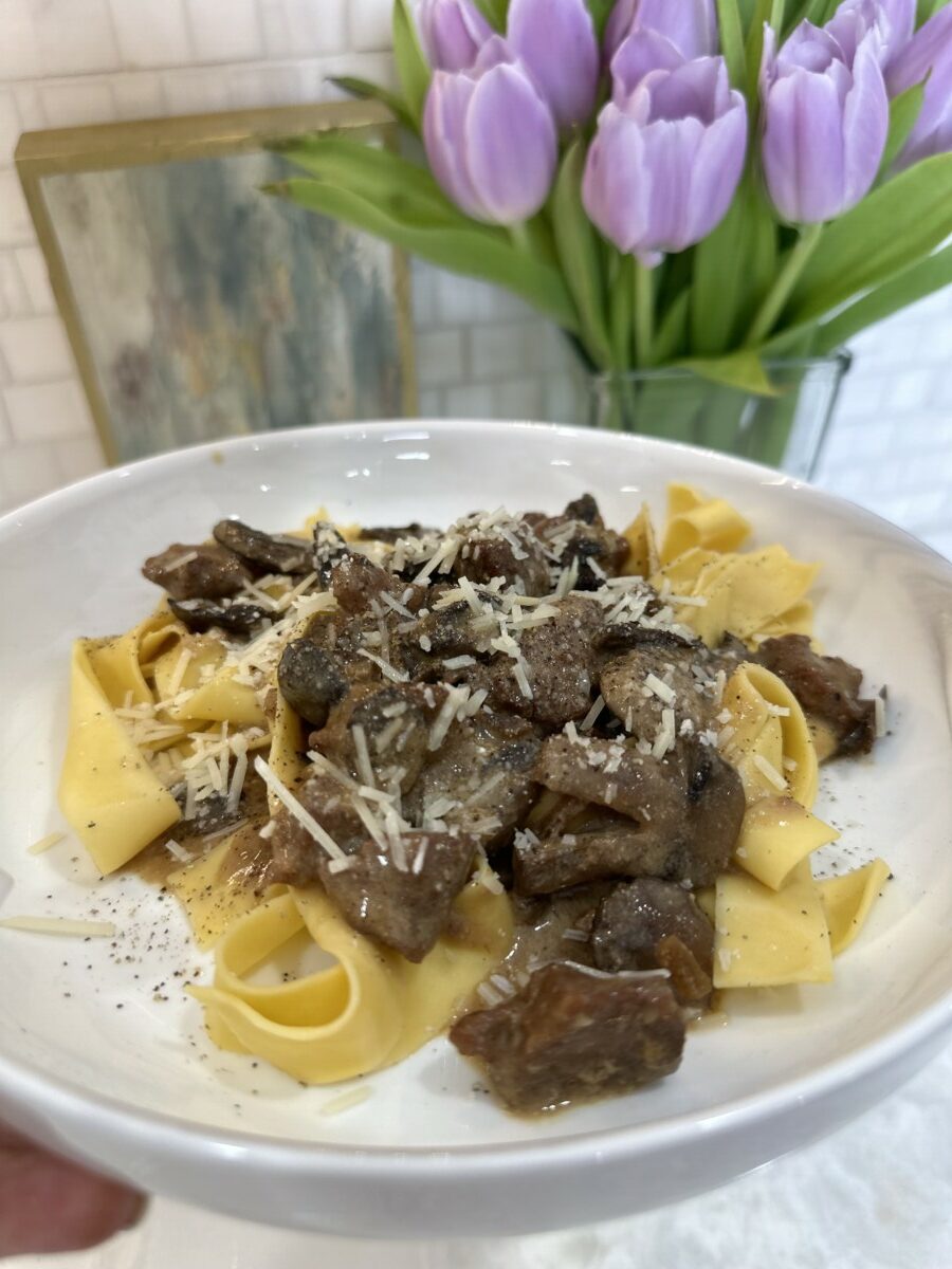 French onion beef tips