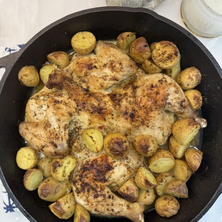 Greek Chicken Potato Skillet 