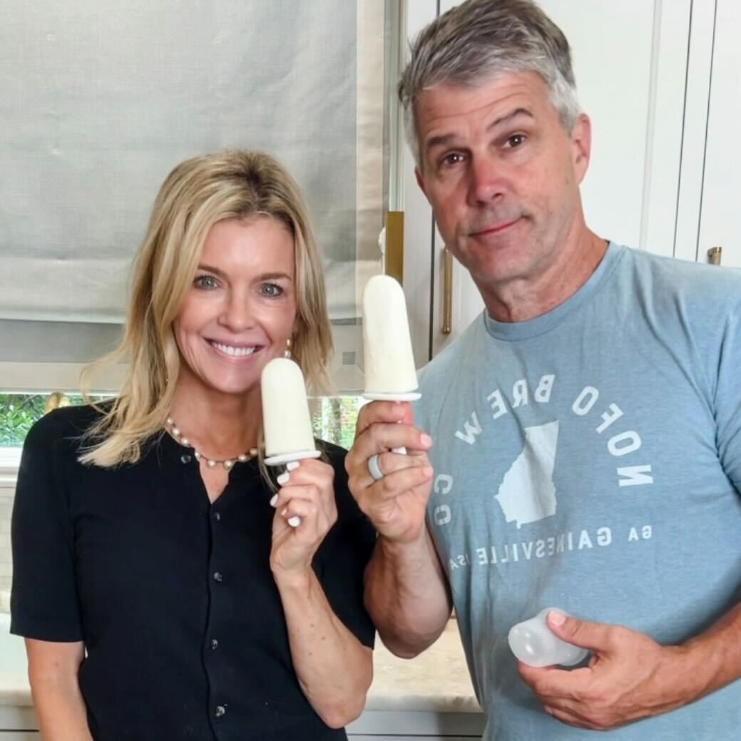 Jamie and Zane enjoying Family Savvy's Buttermilk Popsicles